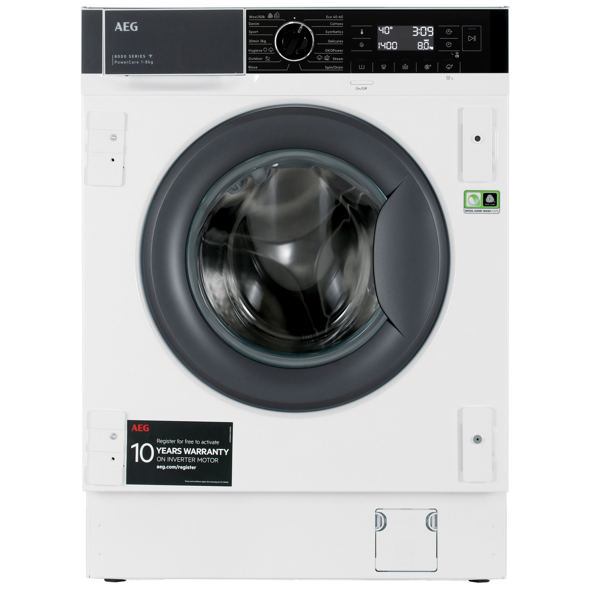 9101656 Встраиваемая стиральная машина AEG L8FBE48SCI STDN-0101255