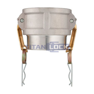 Камлок алюминиевый тип B розетка, наруж. резьба NPT 4", TL400BALN TITAN LOCK