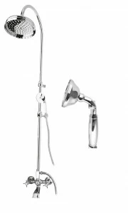 Душевая стойка со смесителем, с изливом, верхним и ручным душем CEZARES LORD-CVD-01-M
