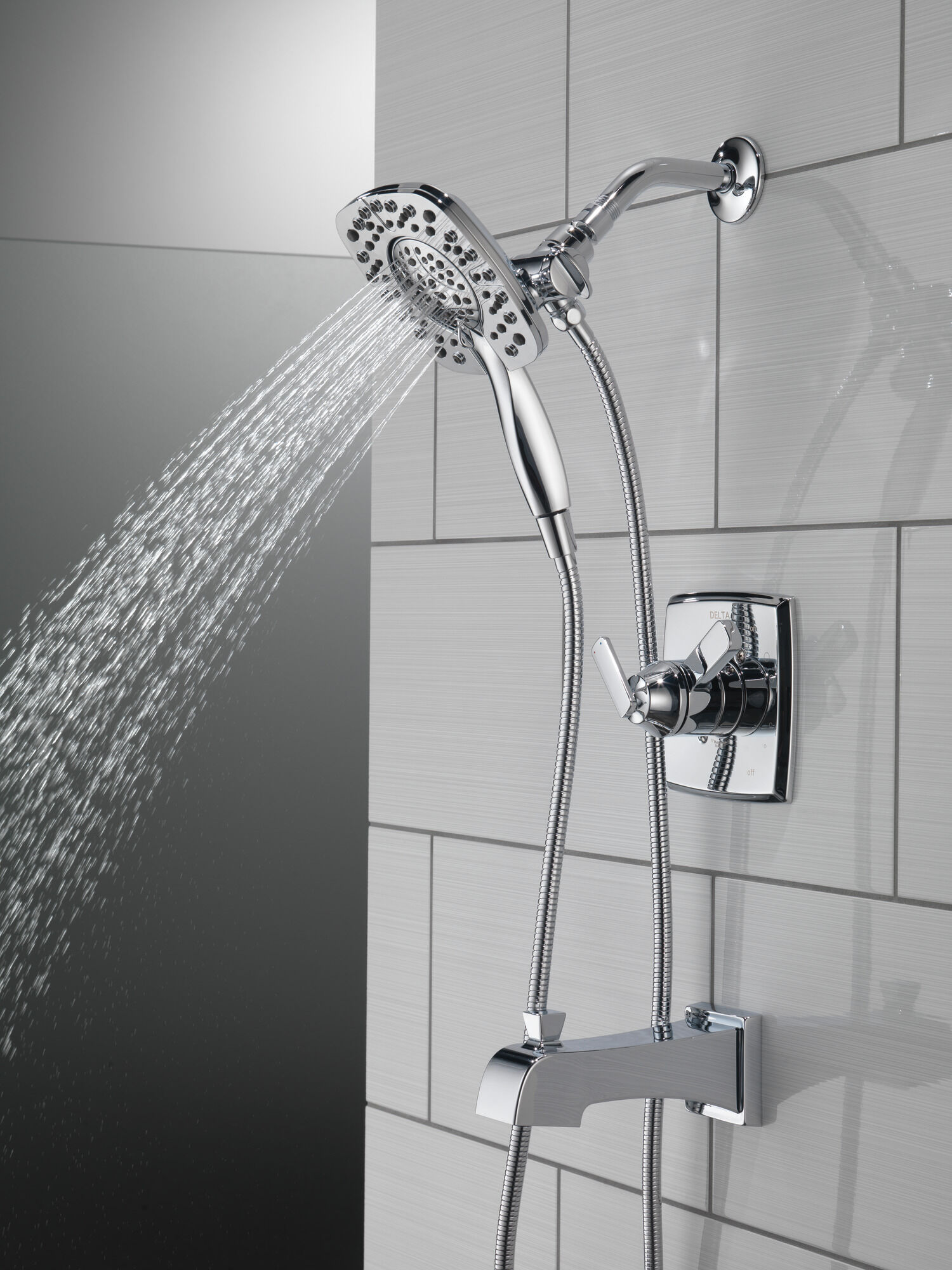 T17464-I Облицовка для душа Monitor® серии 17 с In2ition® Delta Faucet Ashlyn Хром  - Вид №10