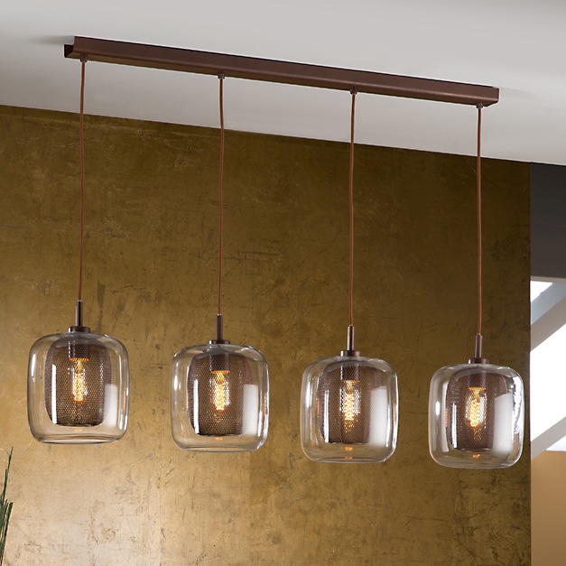 033503 Подвесной светильник 4L шоколадный Schuller Fox