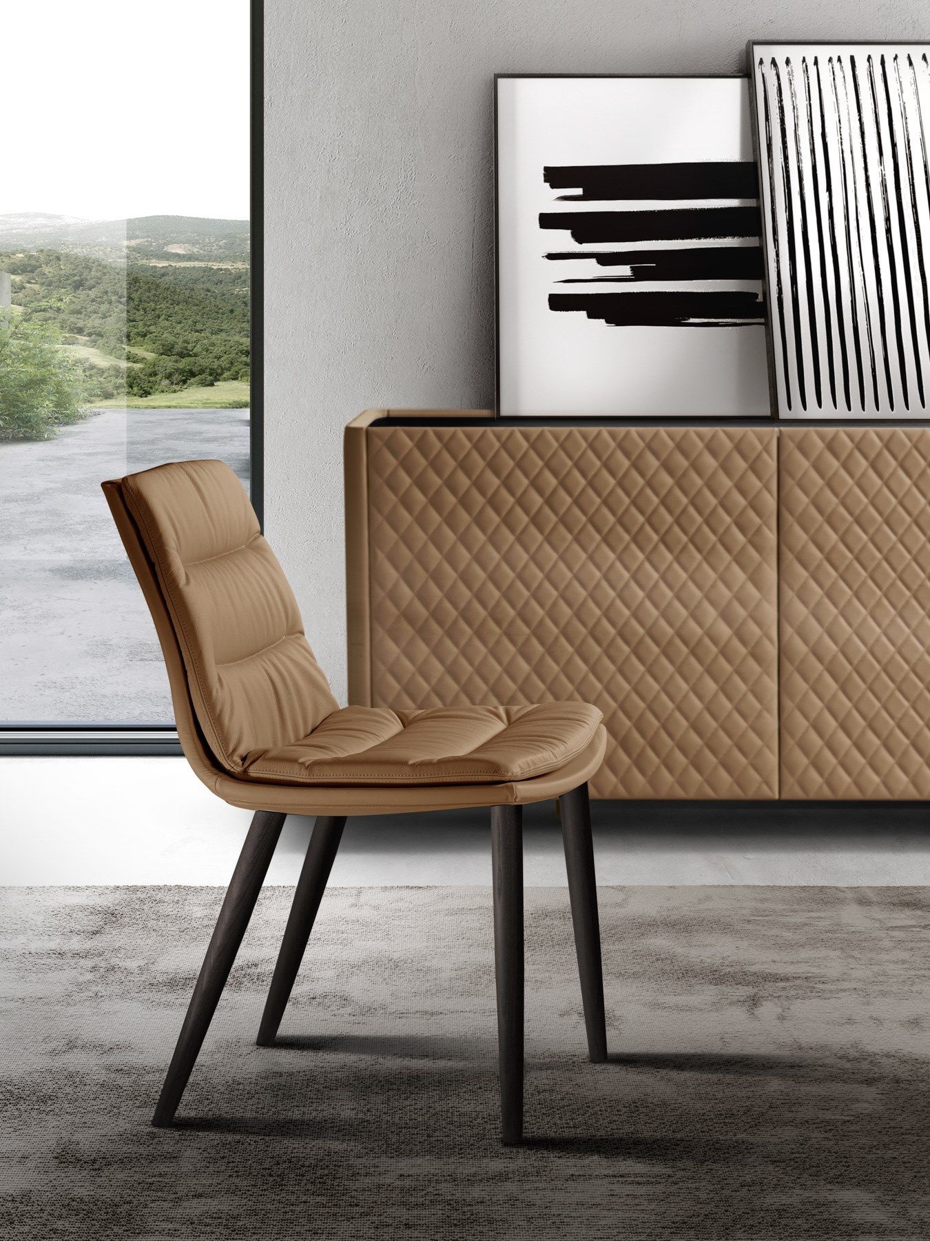 Кожаный мягкий стул EFORMA Lady ARCH-00091462 - Вид №4