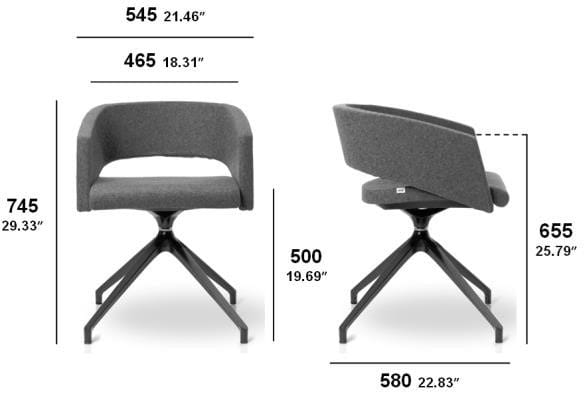 Мягкое вращающееся кресло на насесте SITIA Major ARCH-00135441 - Вид №5