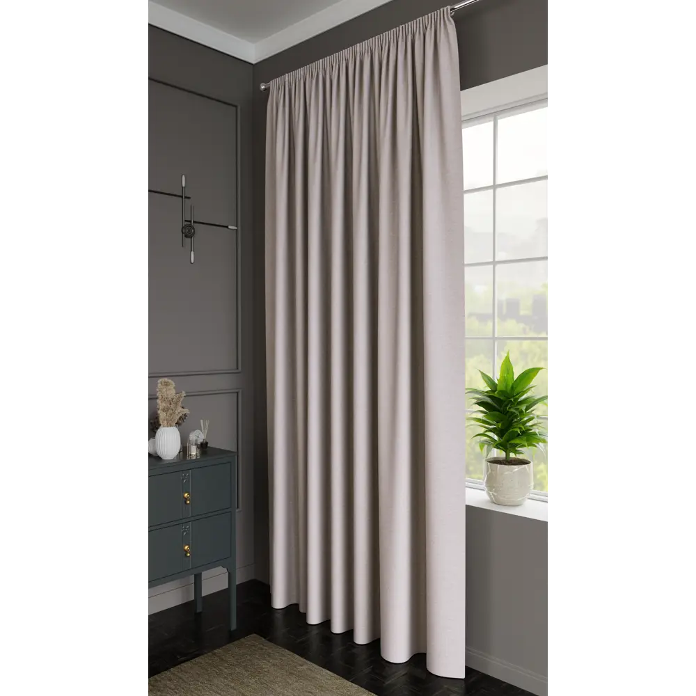 Штора MIAMOZA Софти нежно-розовая 200×280 см на ленте 89427092 STLM-1579809