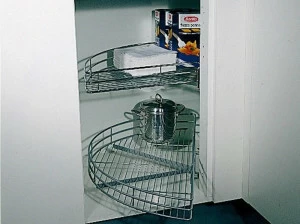 Würth Внутренний аксессуар для кухни из стали Guarnitura girevole ad angolo 0683730100