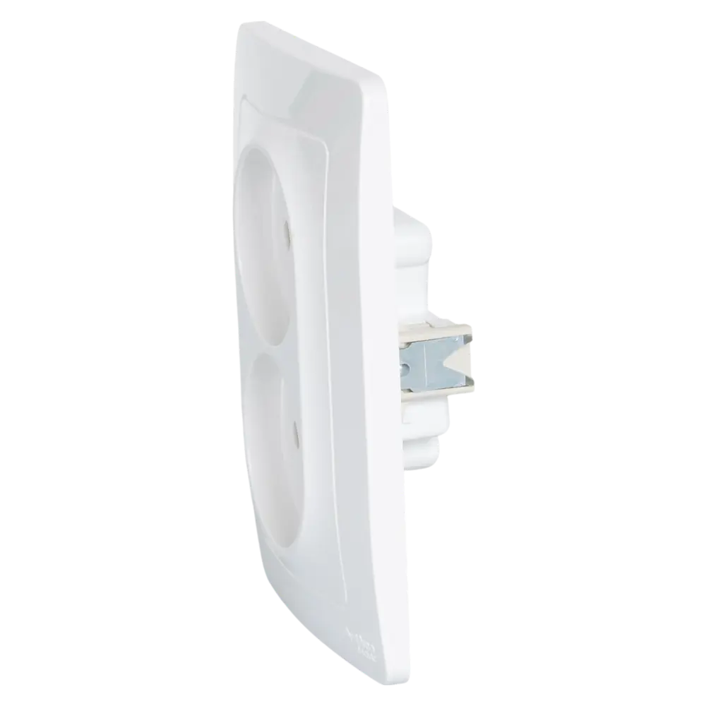 Розетка двойная встраиваемая Systeme Electric Blanca без заземления цвет белый STLM-2057339 - Вид №2