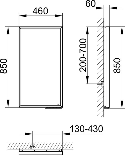 14597172000 Зеркало с подсветкой KEUCO Royal Lumos - Вид №3