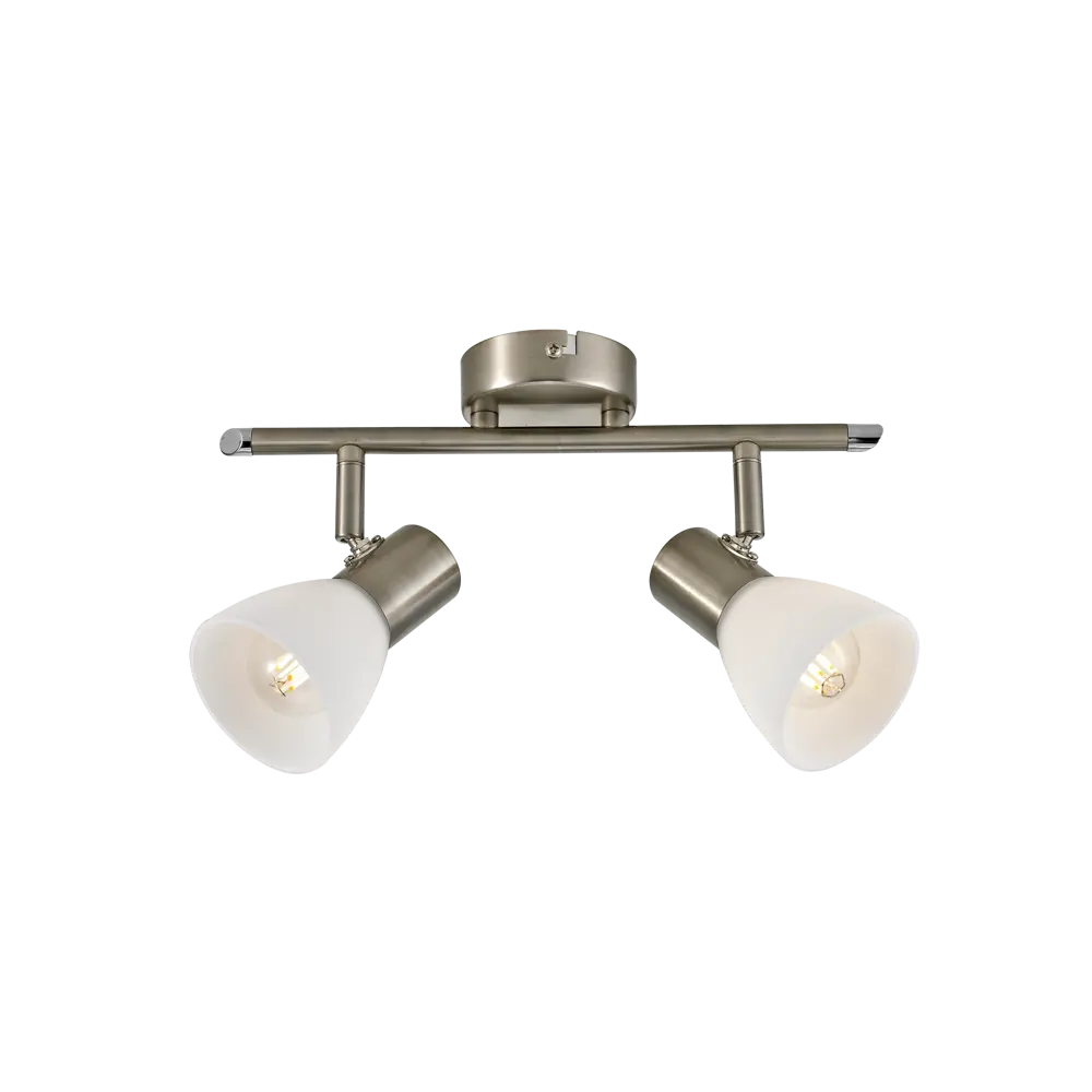 INSPIRE City — поворотный спот с двумя плафонами в стиле никель 82389952 STLM-0026207 - Вид №2