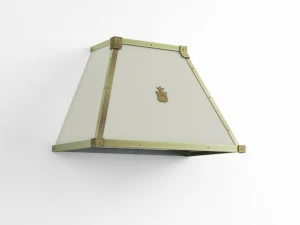 Officine Gullo Настенная металлическая вытяжка в современном стиле со встроенной подсветкой