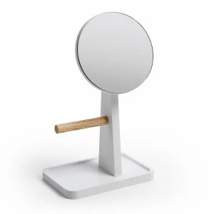 Зеркало настольное круглое с подставкой Lydianne от La Forma LA FORMA ДИЗАЙНЕРСКИЕ 299032 Белый