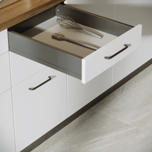 Выдвижной ящик с доводчиком 60x11x50 см KONSENSA ЛДСП/металл цвет серый