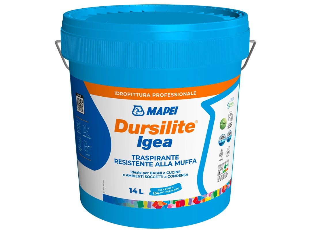 Водоотталкивающая краска для стен в помещении MAPEI DURSILITE IGEA ARCH-00038215