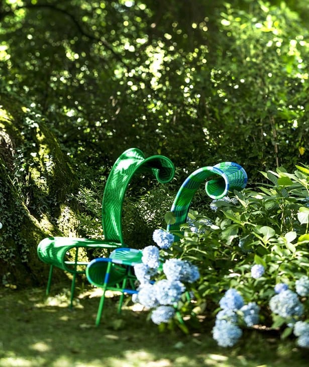 Стул из плетеной полиэтиленовой проволоки с высокой спинкой MOROSO M'afrique ARCH-00143465 - Вид №14