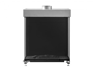 Газовый тройной фасадный камин