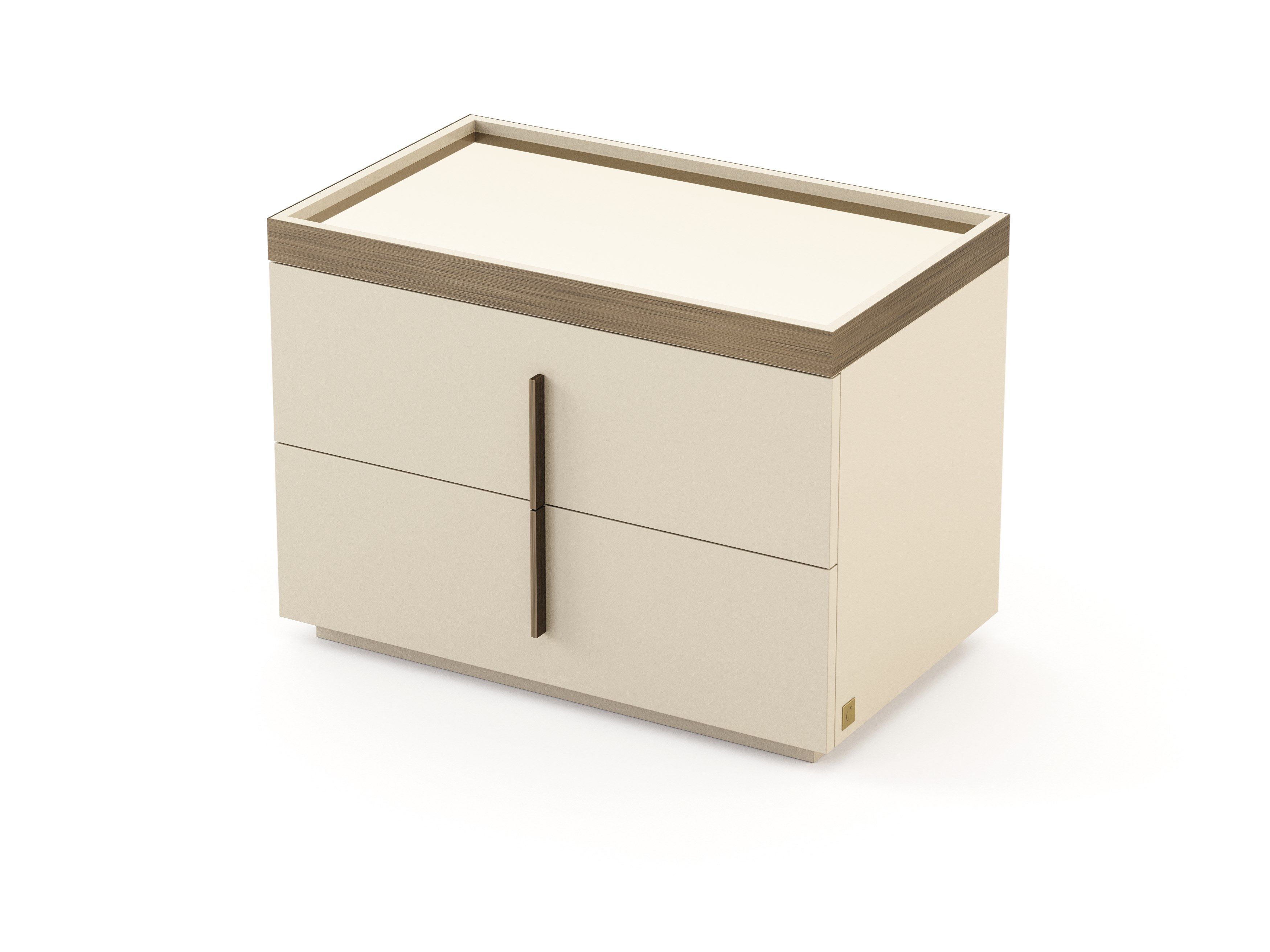 Прямоугольная прикроватная тумбочка из шпона с ящиками Stylish Club ARCH-00040121 - Вид №26