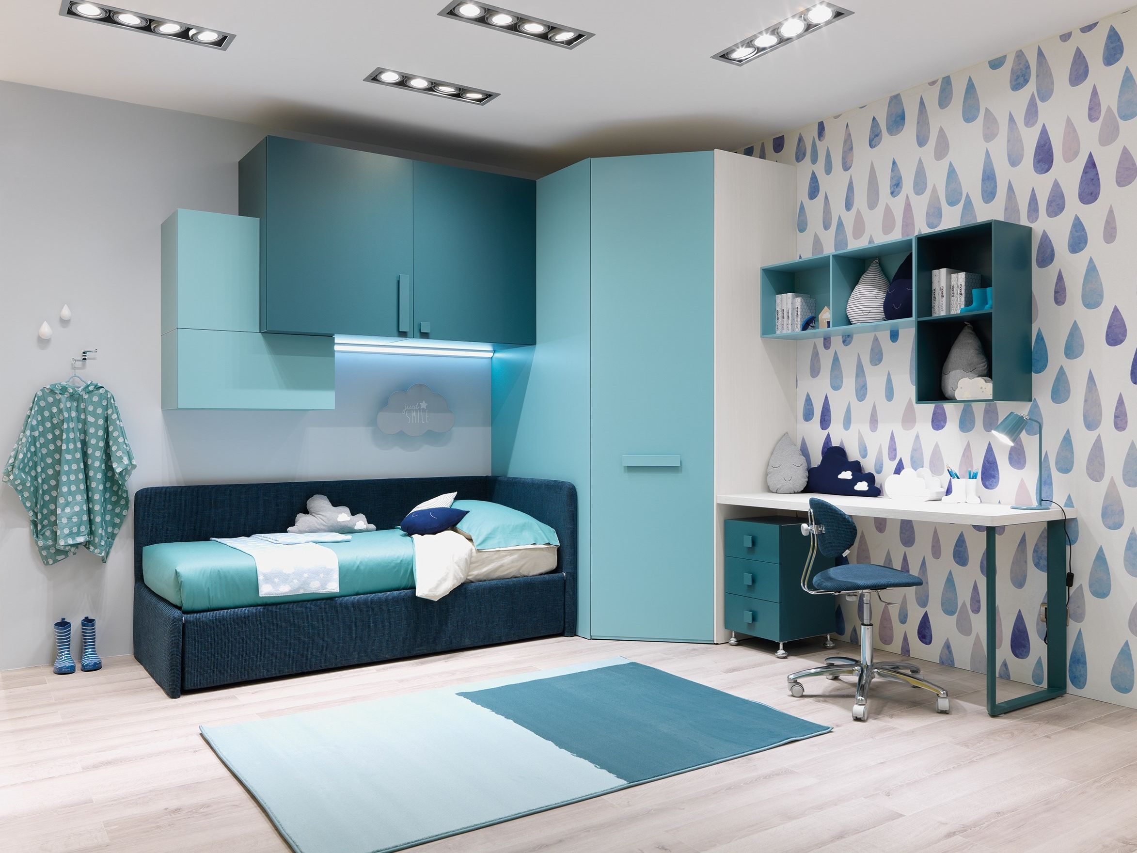 Деревянная спальня с диваном-кроватью Moretti Compact MC010 ARCH-00100335 - Вид №1