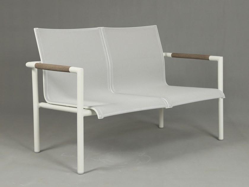 Les jardins Штабелируемая алюминиевая садовая скамейка со спинкой Bastingage Ca06120 / ca06121 - Вид №1