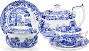 10669926 Spode Сервиз чайный Blue Italian Голубая Италия на 6 персон 20 предметов Фаянс