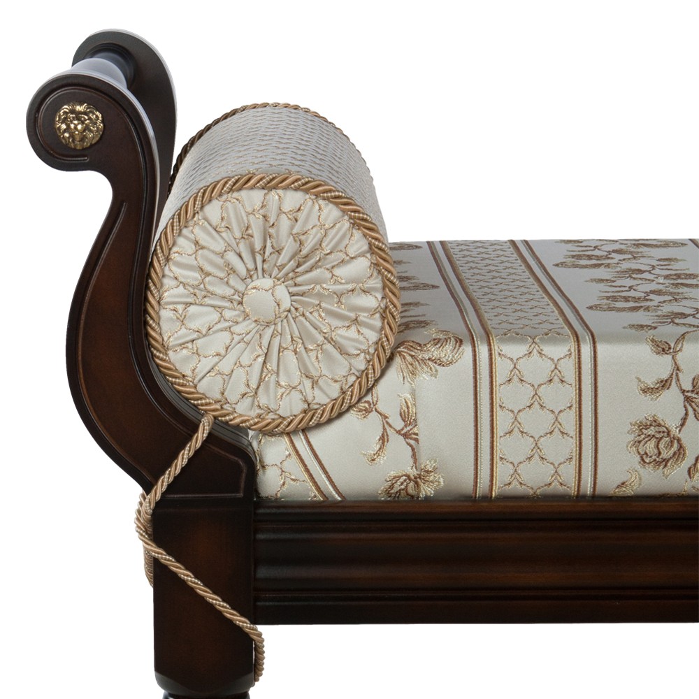 17106 Банкетка Флоренция Орех Оберджин Крем BOGACHO 4627138179673 - Вид №2