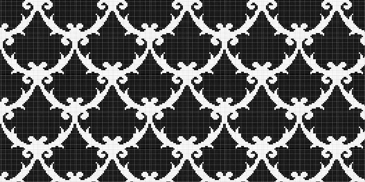 МОЗАИКА ИЗ СТЕКЛА MZ-08 BLACK&WHITE ALMA ПАННО 15 MZ08BLACKWHITE - Вид №1