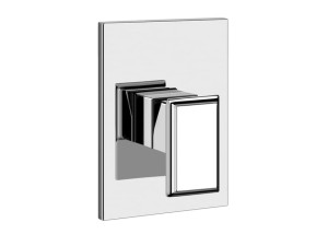 Смеситель для душа с одним отверстием из металла с пластиной