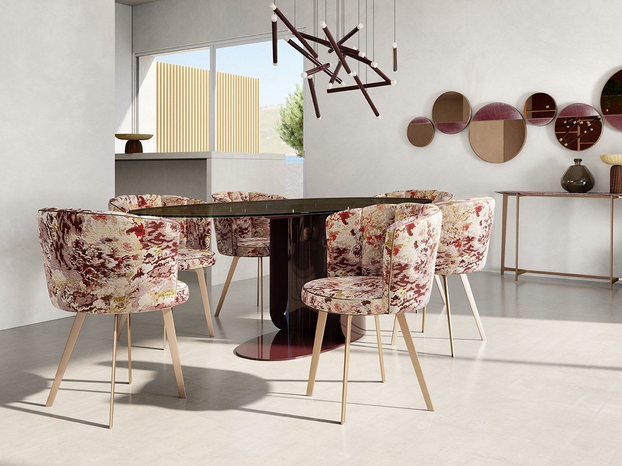 Мягкий стул из ткани Borzalino Diva ARCH-00134292 - Вид №2