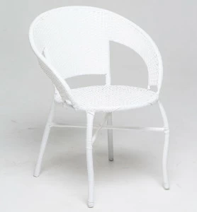 Кресло белое из искусственного ротанга GG-04-06 VINOTTI  00-3885170 Белый