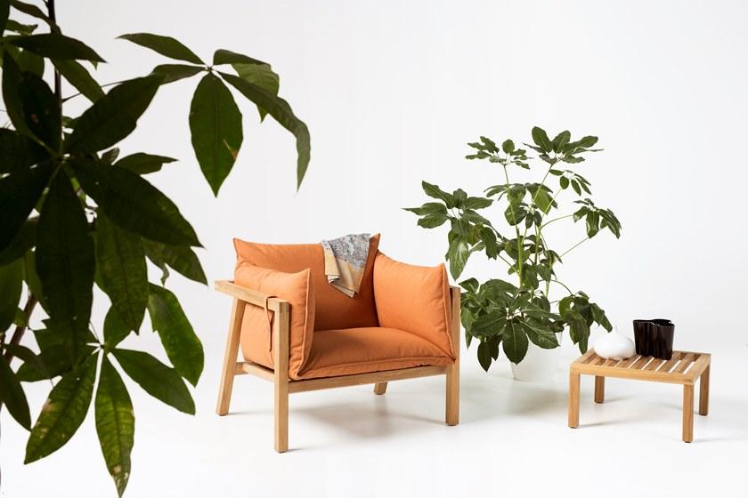 prostoria Садовое кресло с подлокотниками, обитое тканью Umomoku sun-id-1385420 - Вид №3