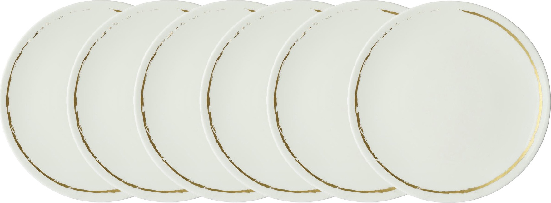 10676155 Royal Crown Derby Набор тарелок обеденных Royal Crown Derby Эскиз. Белый 27см, фарфор, 6шт Фарфор, Керамика 