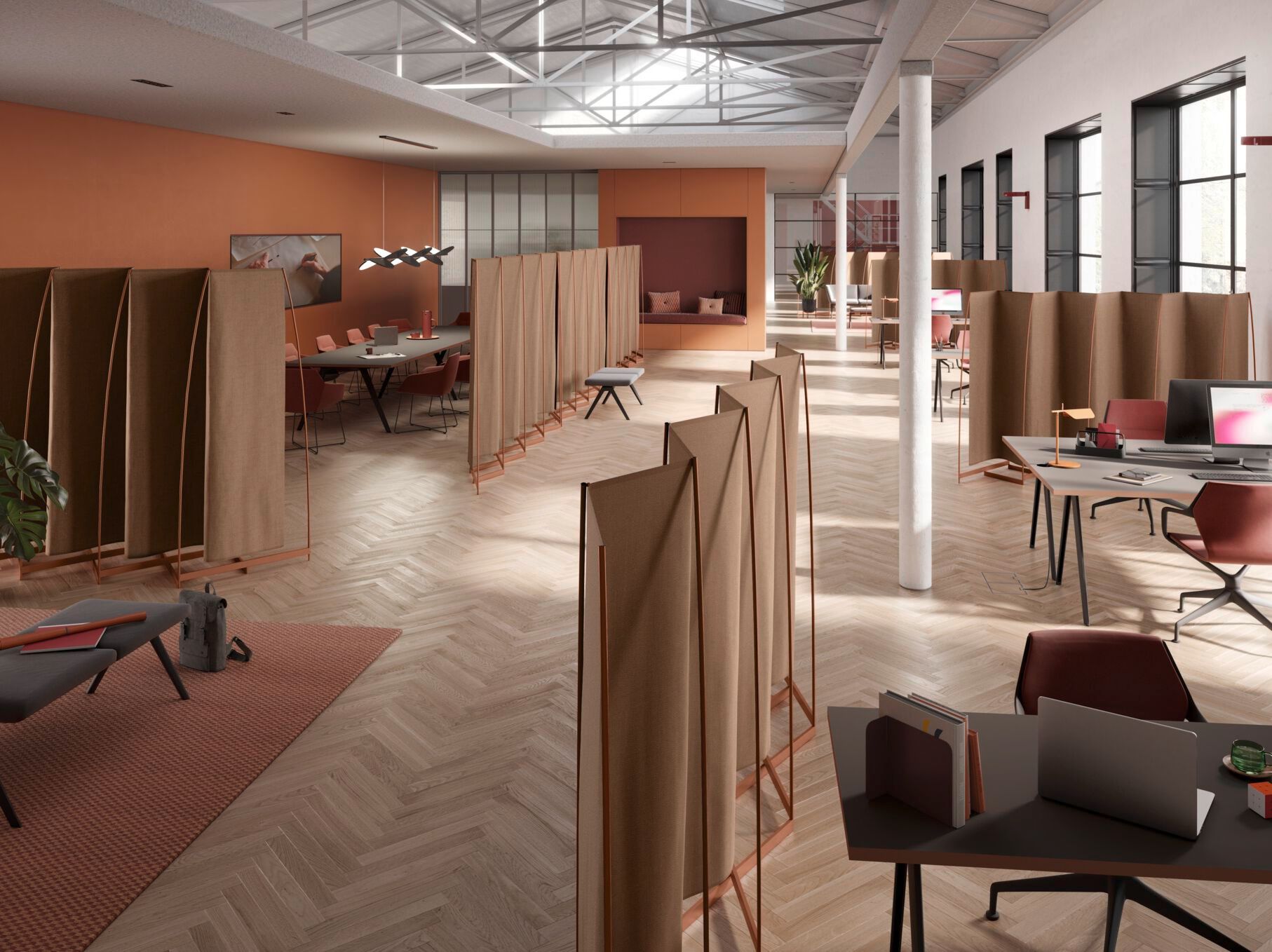 Отдельно стоящая офисная перегородка Brunner foild ARCH-00126232 - Вид №4