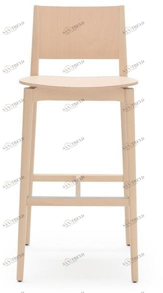 Billiani Высокий табурет из бука со спинкой Blazer 232