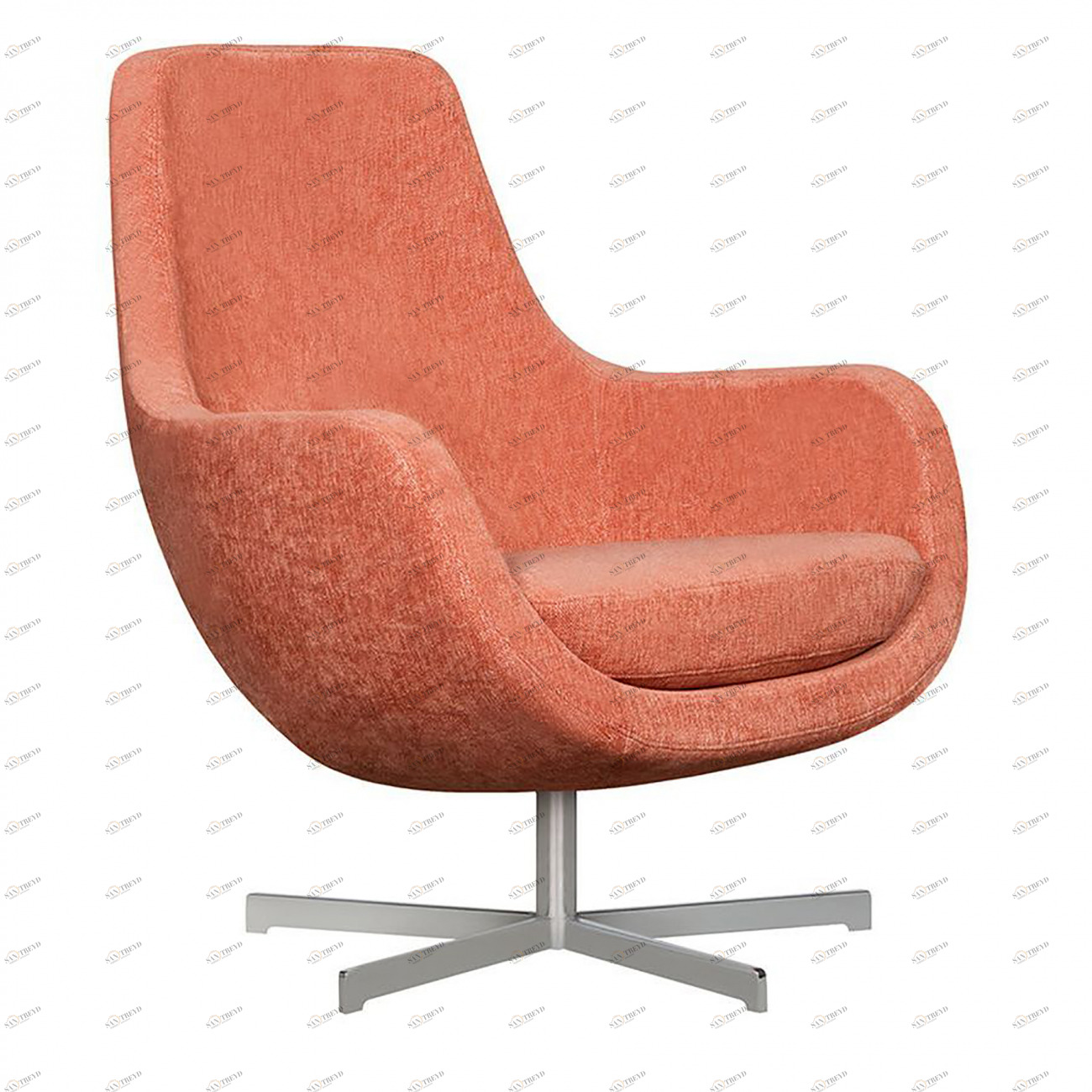 Кресло STEFANI коралловое SITS STEFANI 192355 Оранжевый 