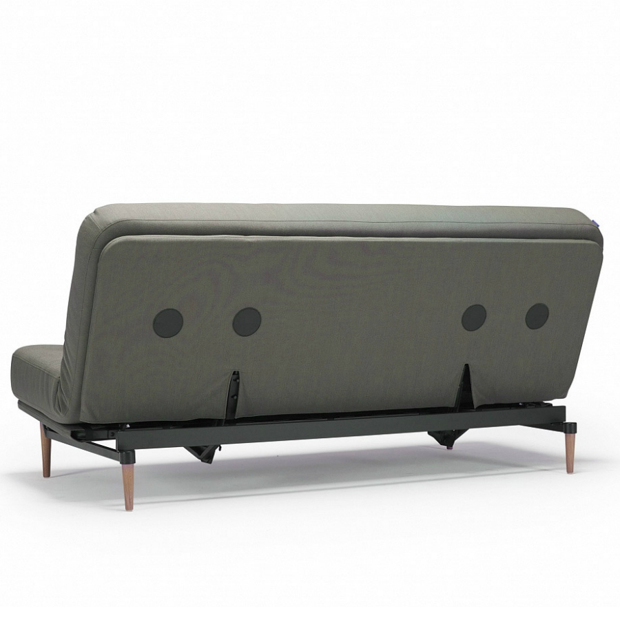 Диван Colpus с матрасом Comfort Spring Button и ножками их светлого дерева, серо-коричневый Innovation Living COLPUS578 - Вид №5