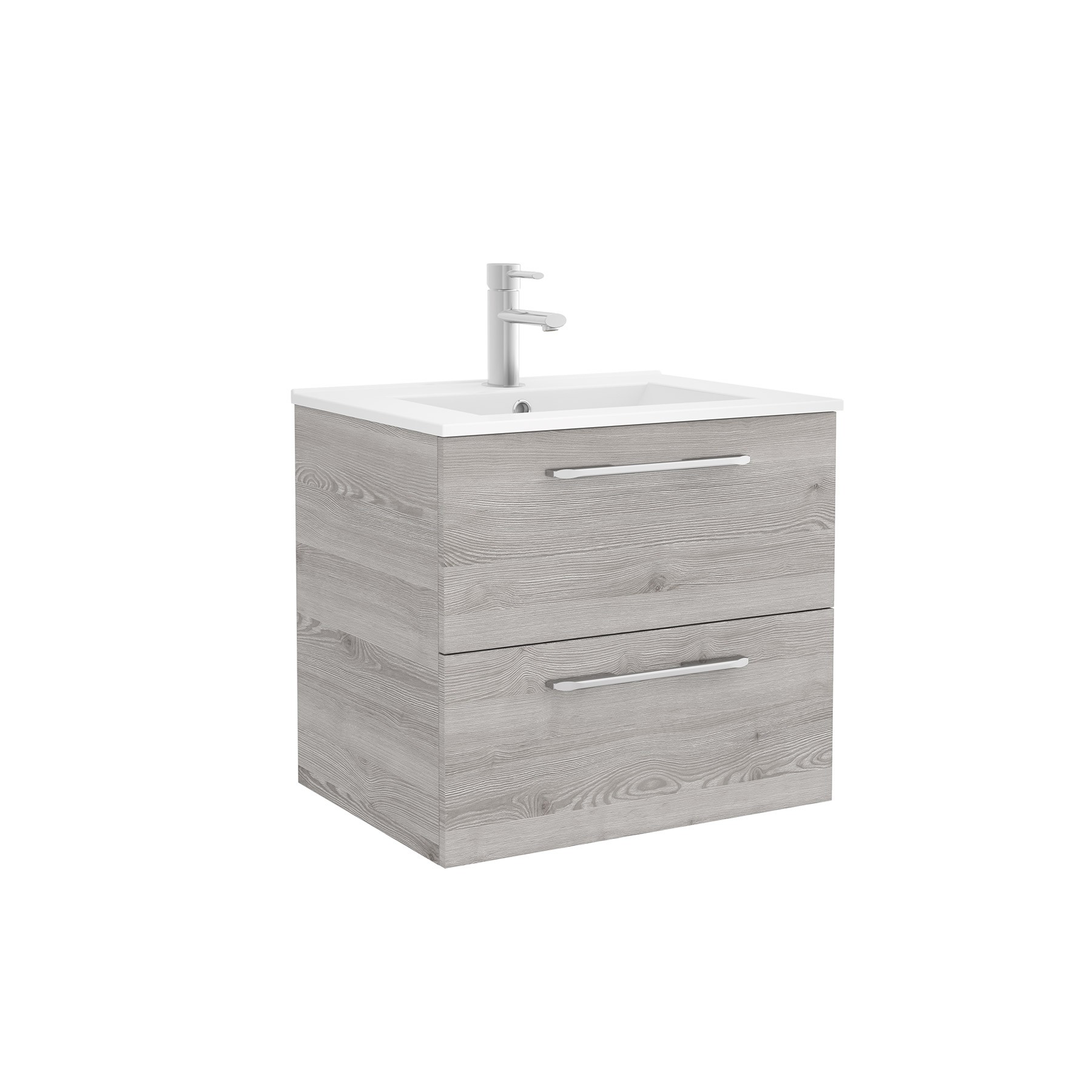 26577 SALGAR Мебель для умывальника FUSSION CHROME 600 2 ящика BAY PINE 598 x 540 x 450 мм - Вид №1