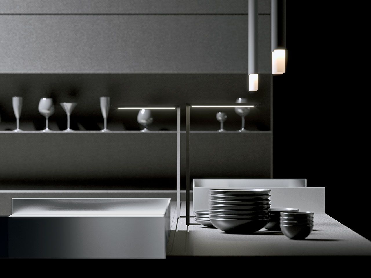 Встроенная кухня с островом Arrital AkB_08 ARCH-00140919 - Вид №2