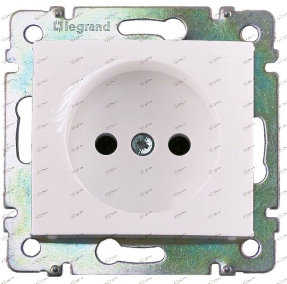 Розетка Legrand Valena без заземления белая 2453