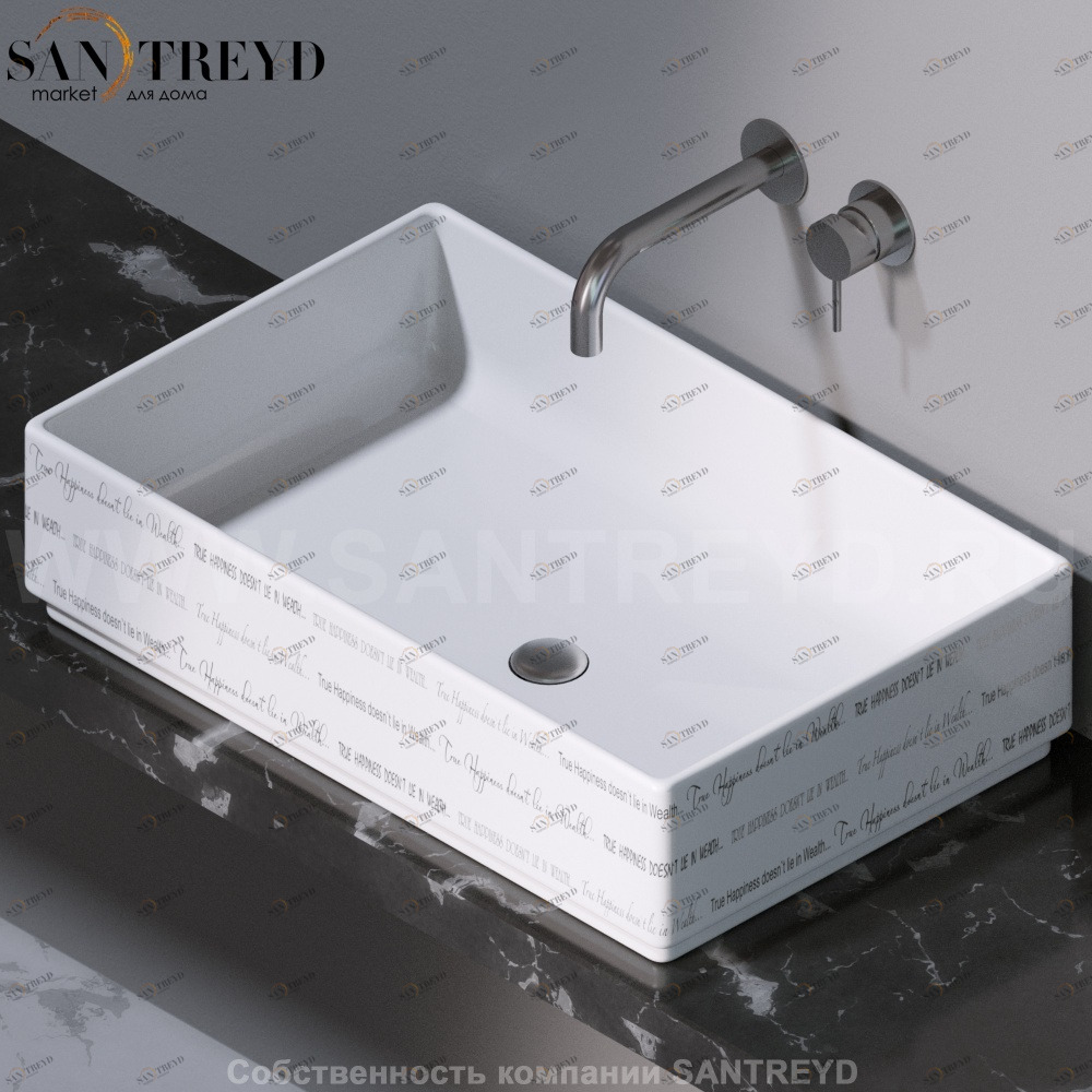 L620420P Накладная раковина на столешницу  прямоугольная A. e T. Italia Fly AeT ITALIA