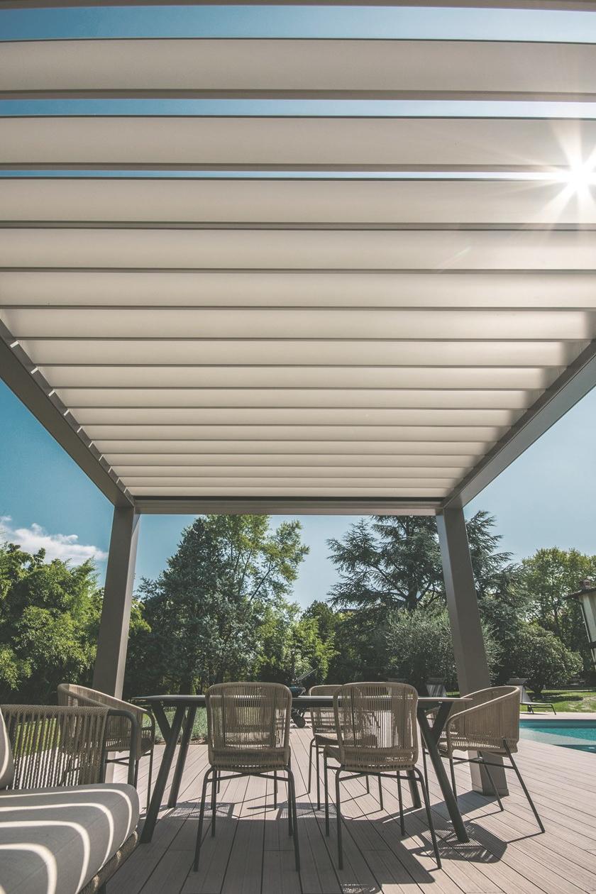 BT Group Отдельностоящая алюминиевая пергола с регулируемыми жалюзи Prestige sun-id-1416627 - Вид №1