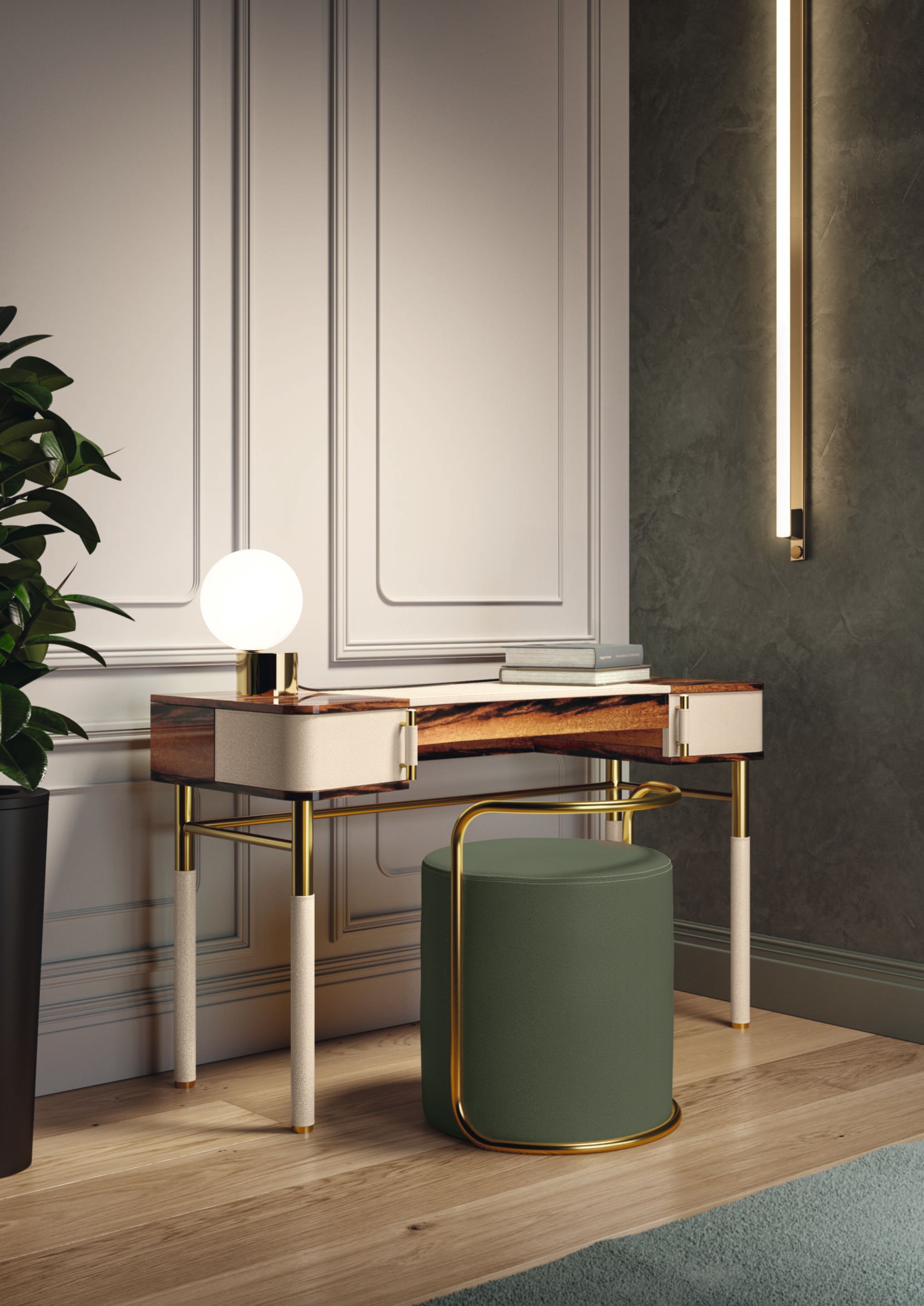 Круглый пуф из ткани или кожи Former In Italia LORD ARCH-00118488 - Вид №2