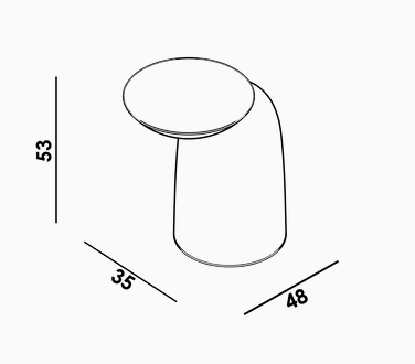Secolo Pingu X Боковой столик из мрамора (Стандарт) сатинированная или полированная сталь  - Вид №2
