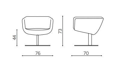 Тканевое кресло True Design Arca ARCH-00030953 - Вид №6