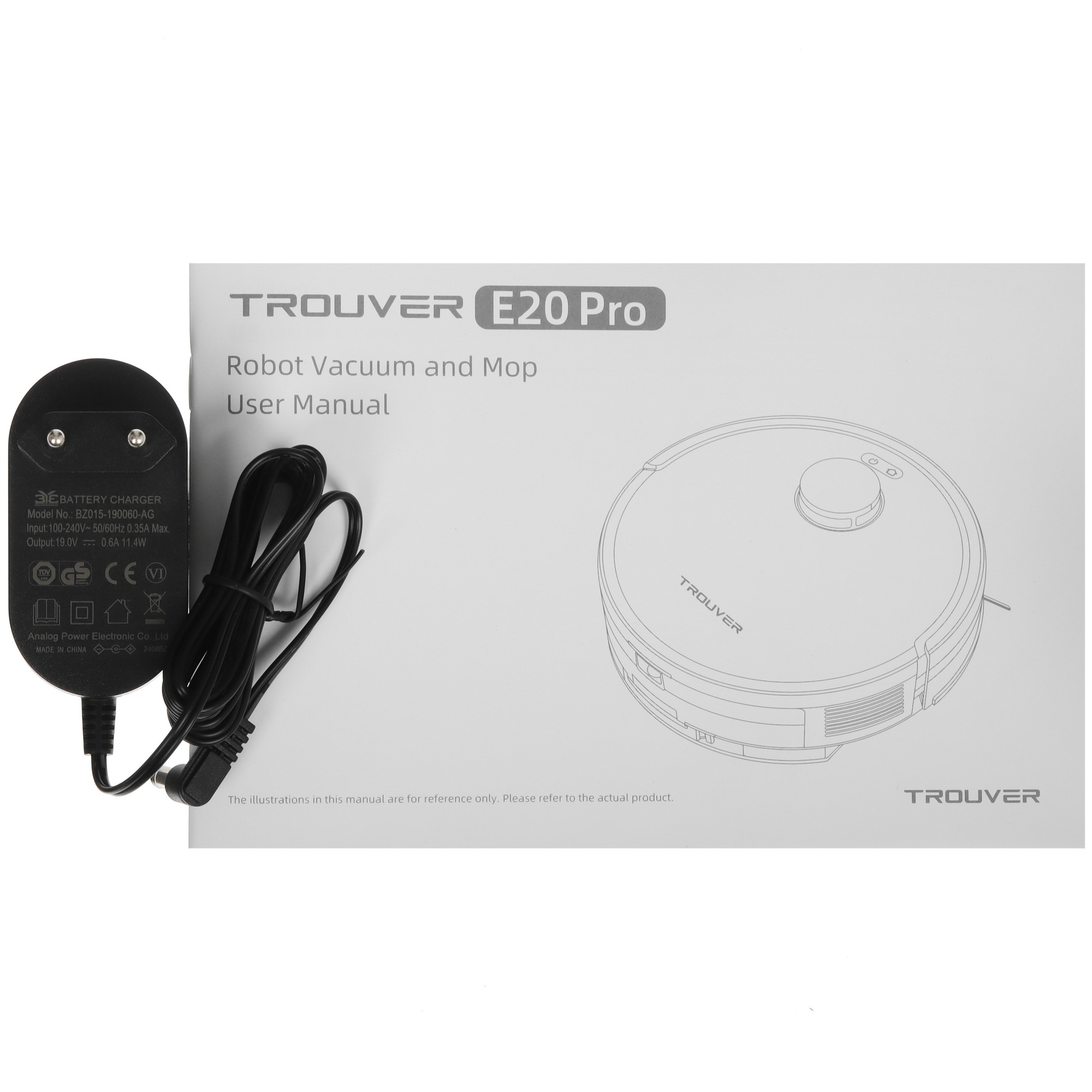 5604336 Робот-пылесос Trouver E20 Pro белый STDN-0023889 - Вид №7