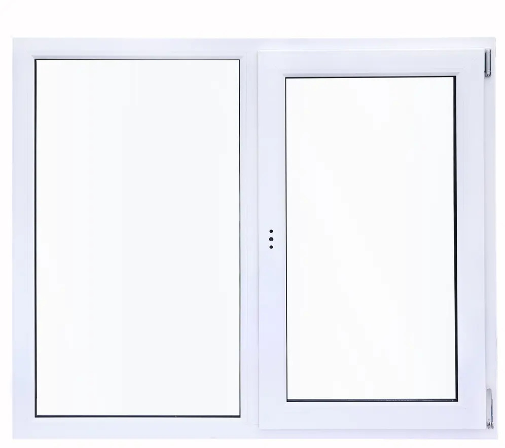 Veka: Двустворчатое пластиковое окно 1170x1200 мм с однокамерным стеклопакетом 84506471