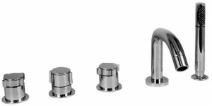 RUBINETTERIE STELLA Смеситель для ванны с ручным душем на 5 отверстий Aster At02304cr00