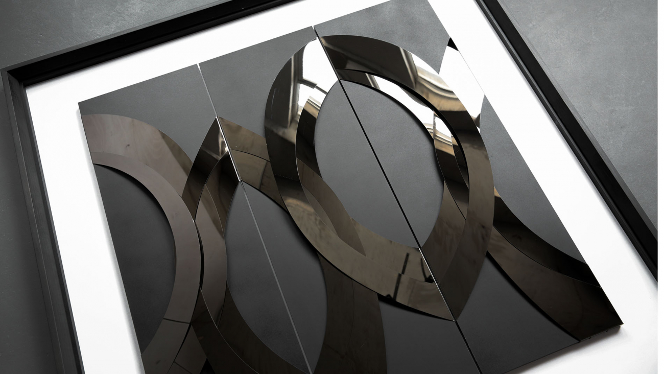 Панно-картина на стену MOONRISE BLACK EVENHOME  192768 Белый;черный  - Вид №2