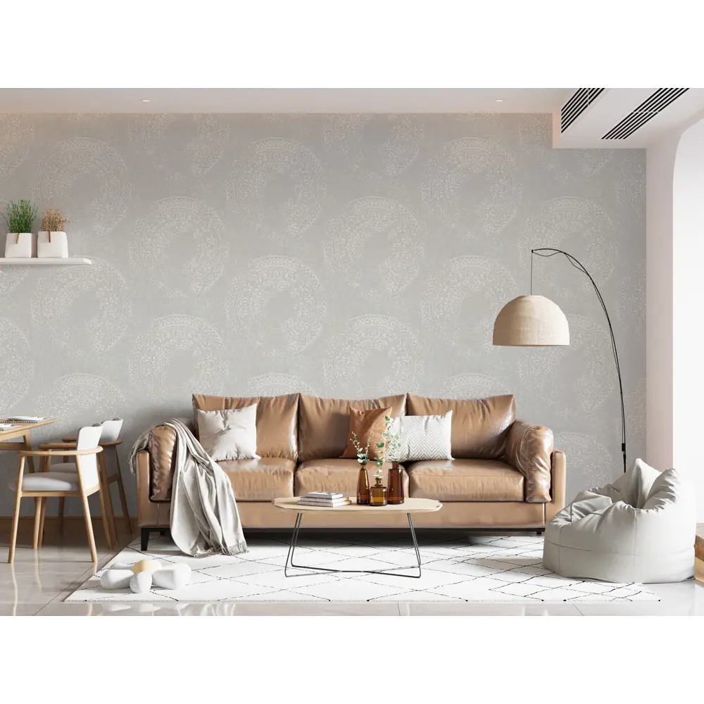 Обои флизелиновые Wallsecret Maya серые 1.06 м 8901-24 89372694 STLM-2148469 - Вид №4
