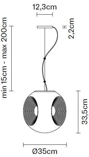 Fabbian Люминесцентный подвесной светильник из дутого стекла Eyes sun-id-1467760 - Вид №9