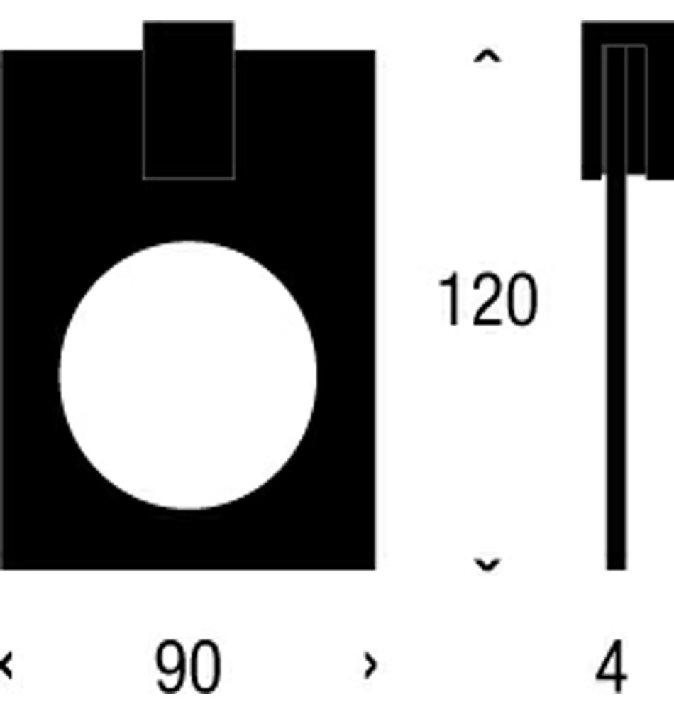 FROST Полка 4, 9см » матовая. цинк / латунь Матовый Q303209010  - Вид №2
