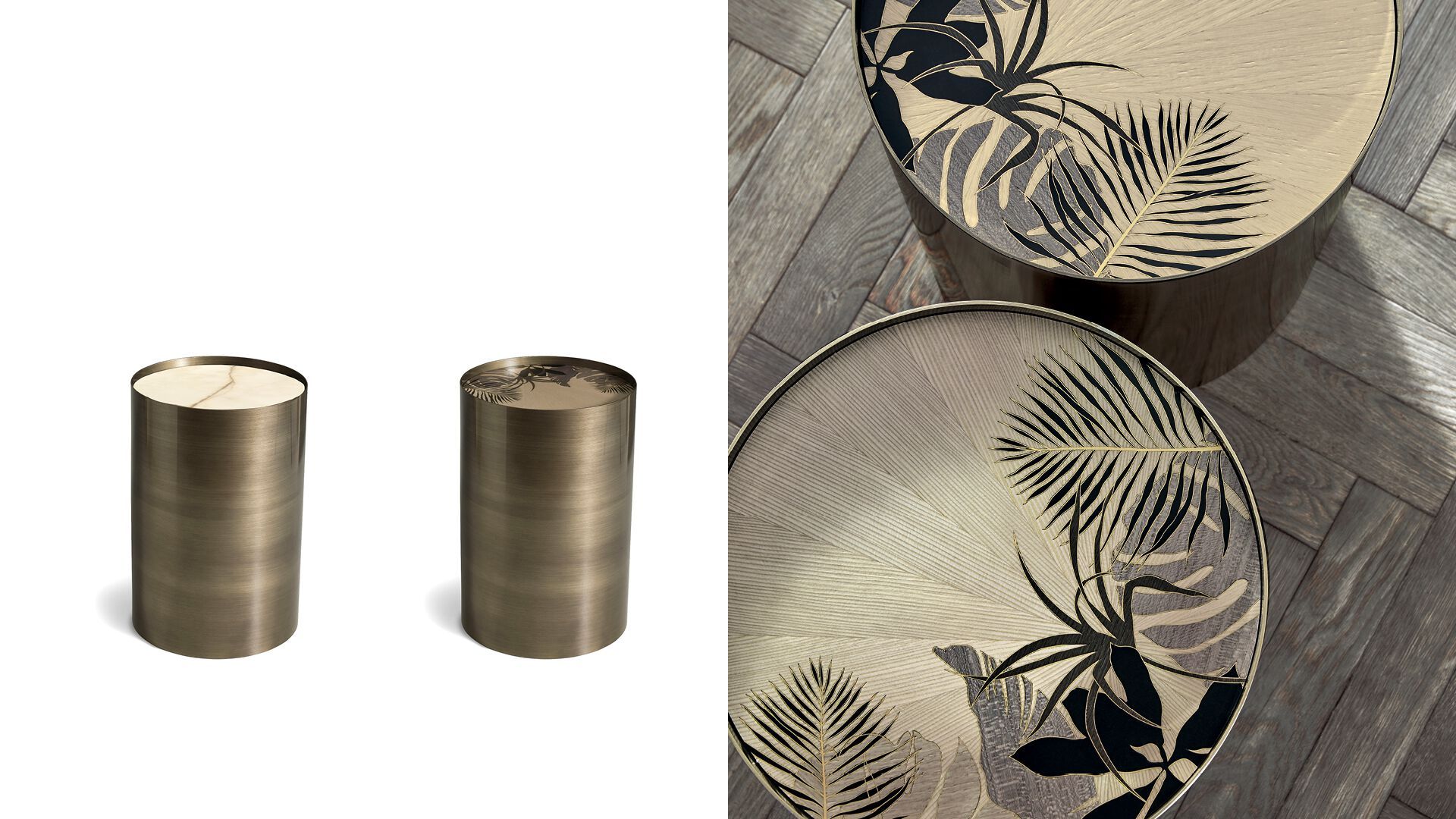 Металлический цилиндр журнальный столик ANGELO CAPPELLINI New Classic Interiors ARCH-00039126 - Вид №1