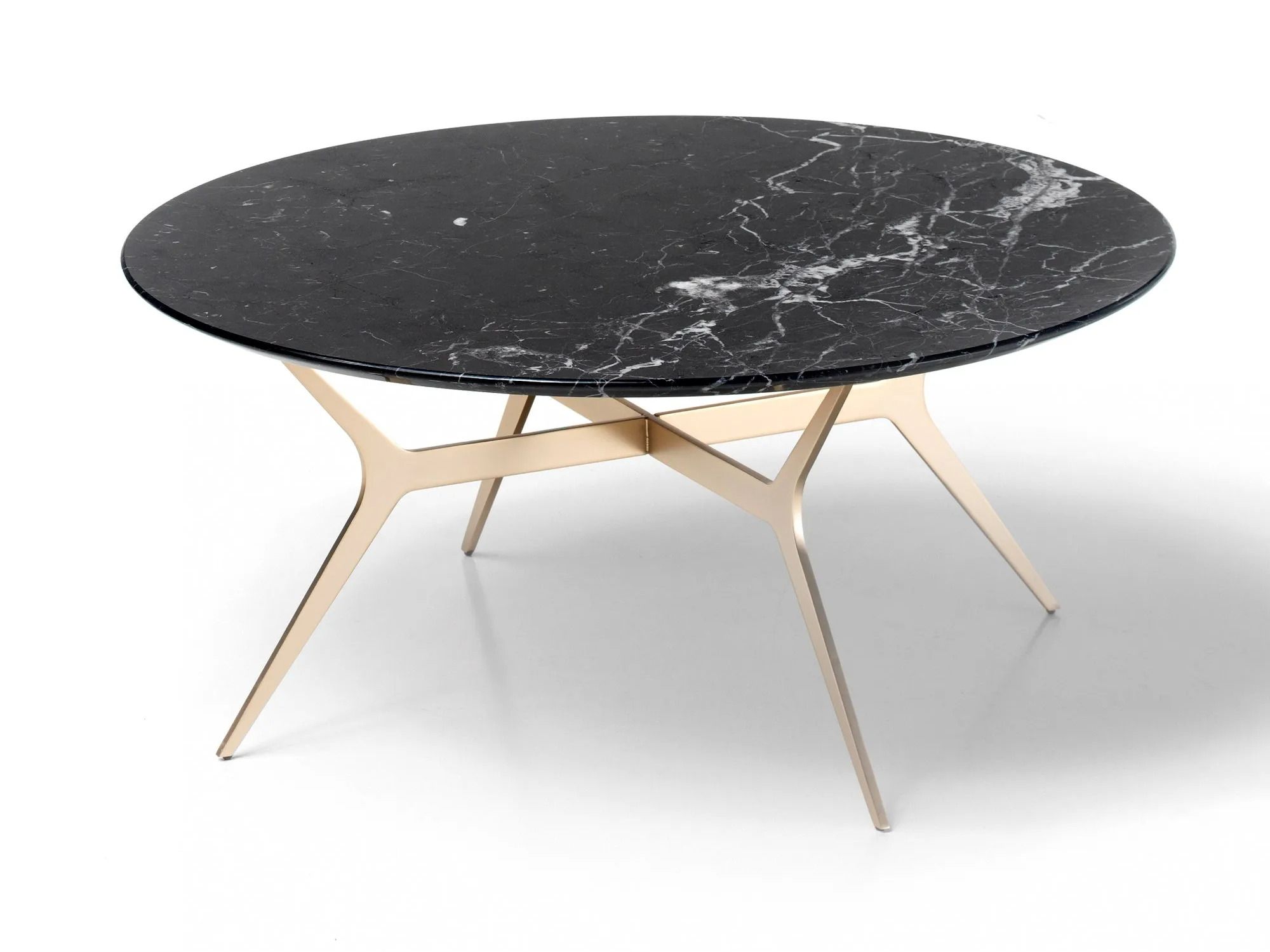 Мраморный круглый низкий журнальный столик SITIA TRIMUNDO ARCH-00129090